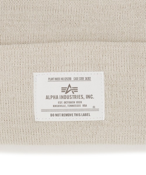 Alpha Industries（アルファインダストリーズ）の「Alpha Industries/アルファ インダストリーズ/ESSENTIAL BEANIE/エッセンシャル ビーニー（ニットキャップ/ビーニー・メンズ・ブラウン/チャコール/その他3/ブラック/ホワイト系2/オリーブ系/グレー系その他6・F）」の11枚目の写真