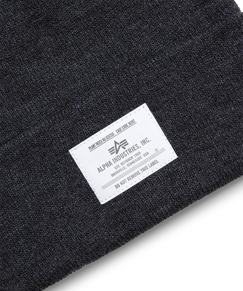 Alpha Industries（アルファインダストリーズ）の「Alpha Industries/アルファ インダストリーズ/ESSENTIAL BEANIE/エッセンシャル ビーニー（ニットキャップ/ビーニー・メンズ・ブラウン/チャコール/その他3/ブラック/ホワイト系2/オリーブ系/グレー系その他6・F）」の14枚目の写真