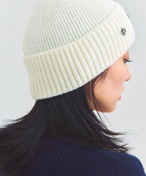 JACKROSE(ジャックローズ)の「UG-クロスニットCAP(ニットキャップ/ビーニー・メンズ・ホワイト/ブラック・FREE)」の9枚目の写真