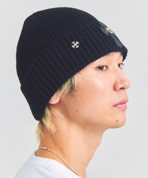 JACKROSE(ジャックローズ)の「UG-クロスニットCAP(ニットキャップ/ビーニー・メンズ・ホワイト/ブラック・FREE)」の20枚目の写真