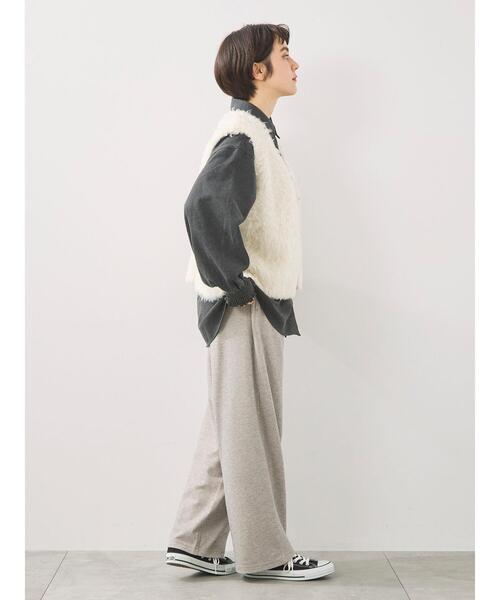 SM2(エスエムツー)の「トグルニットベスト(ベスト・レディース・ブラウン/キナリ/グレー・F)」の18枚目の写真