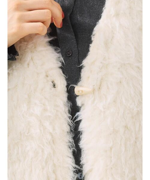 SM2(エスエムツー)の「トグルニットベスト(ベスト・レディース・ブラウン/キナリ/グレー・F)」の22枚目の写真