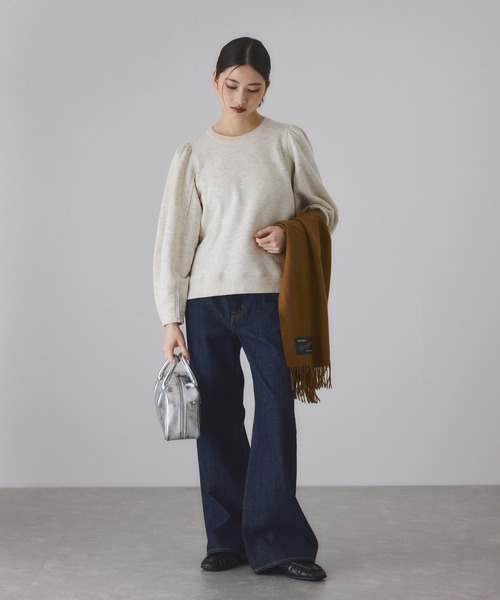 ADAM ET ROPE'（アダムエロペ）の「ウールミックスフォルムプルオーバー（スウェット・レディース・グレー/サックスブルー/ホワイト系その他6・FREE）」の8枚目の写真