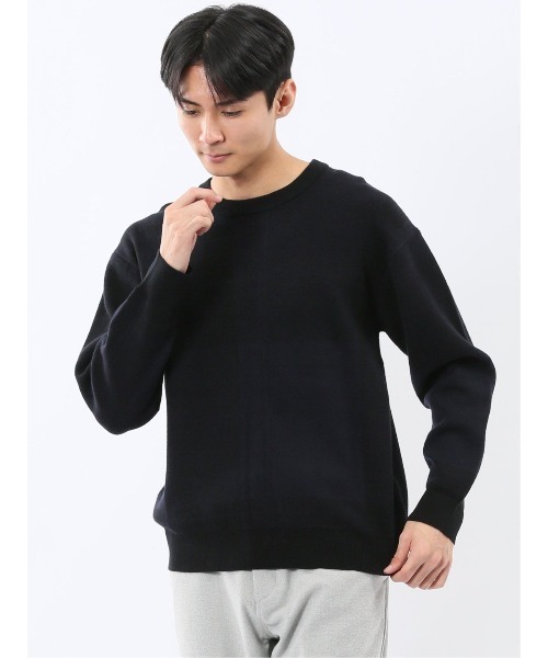 セール】【ストレッチ ウォッシャブル】タカキュー チェック柄 クルー