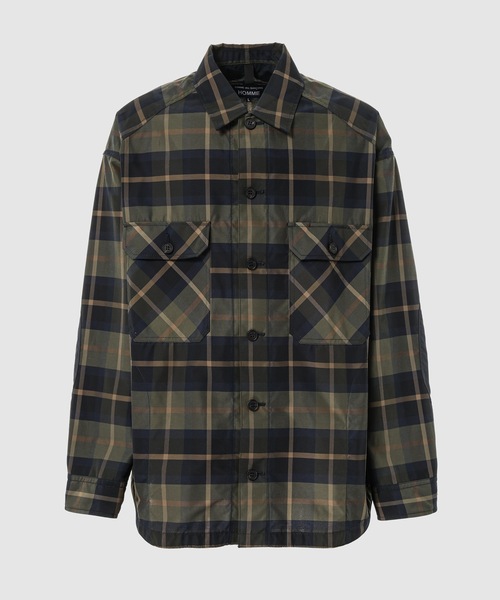 COMME des GARCONS HOMME(コム デ ギャルソン・オム)の「COTTON ESTER CHECK SHIRT JACKET(その他アウター・メンズ・ブラウン系その他/カーキ系・S/M/L)」の2枚目の写真