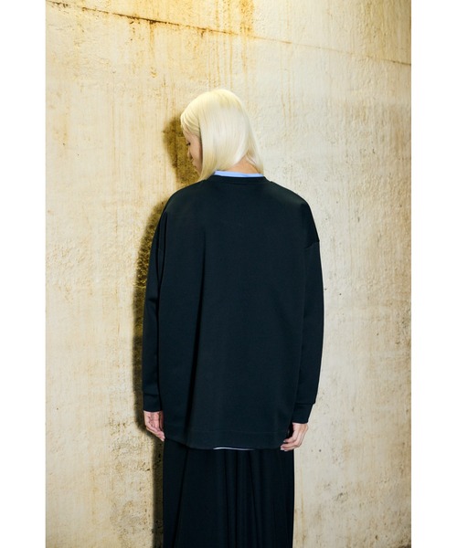 ENFOLD（エンフォルド）の「ダンボール スクエアBOXプルオーバー（Tシャツ/カットソー・レディース・ホワイト/ブラック・38）」の3枚目の写真