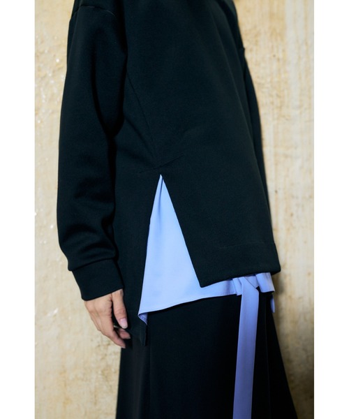 ENFOLD（エンフォルド）の「ダンボール スクエアBOXプルオーバー（Tシャツ/カットソー・レディース・ホワイト/ブラック・38）」の6枚目の写真