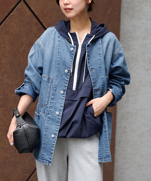 追加2》11.5ozデニムカバーオールジャケット（デニムジャケット