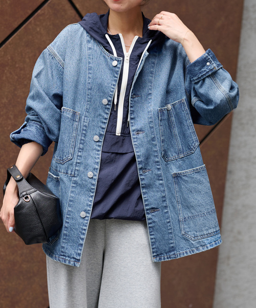 追加2》11.5ozデニムカバーオールジャケット（デニムジャケット