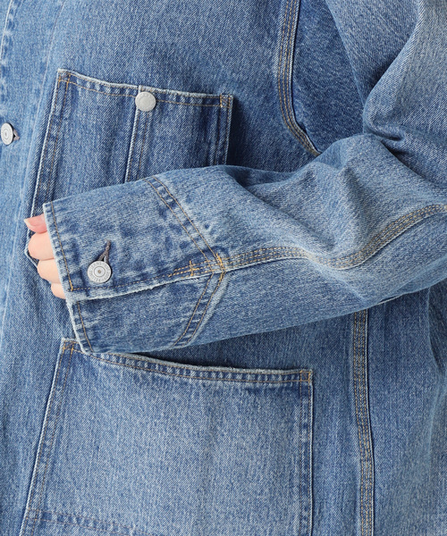 追加2》11.5ozデニムカバーオールジャケット（デニムジャケット