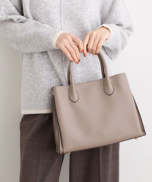 grove（グローブ）の「【人間工学】中仕切り2WAYトート（トートバッグ・レディース・ブラック/ブラウン系その他/ベビーピンク/サックスブルー/ライトグレー・00）」の4枚目の写真