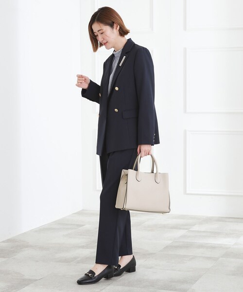 grove（グローブ）の「【人間工学】中仕切り2WAYトート（トートバッグ・レディース・ブラック/ブラウン系その他/ベビーピンク/サックスブルー/ライトグレー・00）」の8枚目の写真