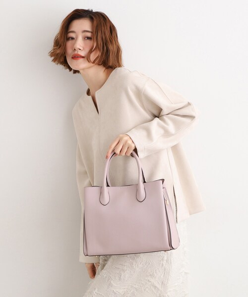 grove（グローブ）の「【人間工学】中仕切り2WAYトート（トートバッグ・レディース・ブラック/ブラウン系その他/ベビーピンク/サックスブルー/ライトグレー・00）」の13枚目の写真