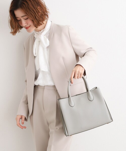 grove（グローブ）の「【人間工学】中仕切り2WAYトート（トートバッグ・レディース・ブラック/ブラウン系その他/ベビーピンク/サックスブルー/ライトグレー・00）」の15枚目の写真