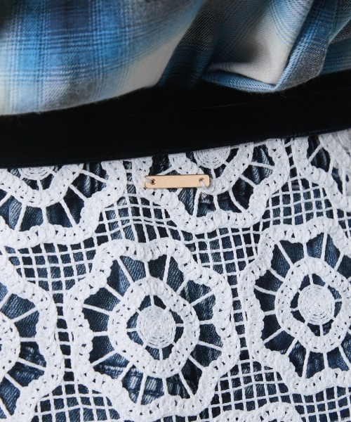 CHIC STYLE（シックスタイル）の「レースオーバースカート＜大きいサイズ有＞シックスタイル（スカート・レディース・ブラック/オフホワイト・M/L/LL/3L/4L/5L）」の13枚目の写真