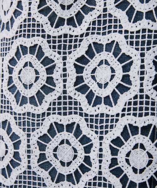 CHIC STYLE（シックスタイル）の「レースオーバースカート＜大きいサイズ有＞シックスタイル（スカート・レディース・ブラック/オフホワイト・M/L/LL/3L/4L/5L）」の21枚目の写真