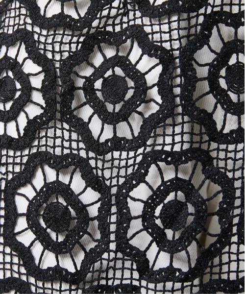 CHIC STYLE（シックスタイル）の「レースオーバースカート＜大きいサイズ有＞シックスタイル（スカート・レディース・ブラック/オフホワイト・M/L/LL/3L/4L/5L）」の22枚目の写真