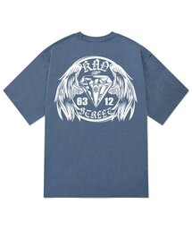 KTPN0133 キングダイヤ ピグメント 半袖Tシャツ - ブルー