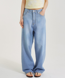 UNKNOWN PLANET（アンノウンプラネット）の「ワイドエアウォッシングデニムパンツブルー（デニムパンツ）」