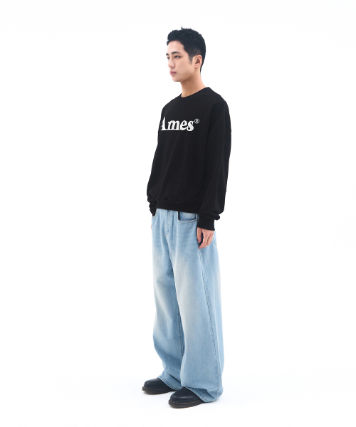 AMESWORLDWIDE（アメスワールドワイド）の「BASIC LOGO SWEATSHIRT BLACK（スウェット・メンズ・その他・SMALL/MEDIUM/LARGE）」の6枚目の写真