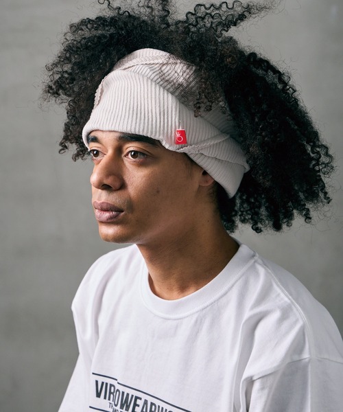 VIRGOwearworks（ヴァルゴウェアワークス）の「TWIST RIB HEADBAND（ニットキャップ/ビーニー・メンズ・ブラック/グレー/チャコールグレー・FREE）」の3枚目の写真