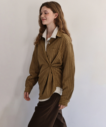 Monte stripe shirt (olive)