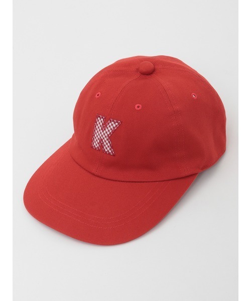 帽子 K. Kロゴアップリケ使いキャップ（キャップ）｜KARL HELMUT（カールヘルム