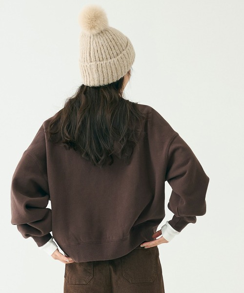 coca（coca）（コカ）の「ボブルハット（ニットキャップ/ビーニー・レディース・グレー/ベージュ・ONE SIZE）」の6枚目の写真