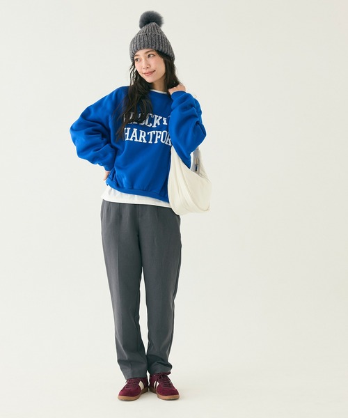 coca（coca）（コカ）の「ボブルハット（ニットキャップ/ビーニー・レディース・グレー/ベージュ・ONE SIZE）」の10枚目の写真