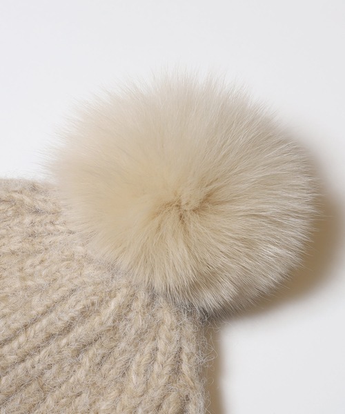 coca（coca）（コカ）の「ボブルハット（ニットキャップ/ビーニー・レディース・グレー/ベージュ・ONE SIZE）」の17枚目の写真