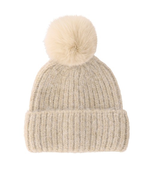 coca（coca）（コカ）の「ボブルハット（ニットキャップ/ビーニー・レディース・グレー/ベージュ・ONE SIZE）」の21枚目の写真