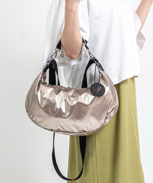 Jack Gomme（ジャックゴム）の「【JACK GOMME】ショルダーバッグ　メッセンジャー　CHARLIE Sac demi-lune（ショルダーバッグ・レディース・シルバー/ブラック/モカ/インディゴブルー/アイボリー/オリーブ/ライトブルー/レッド/ネイビー/シャンパン・FREE）」の10枚目の写真