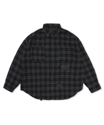 STIGMA（スティグマ）の「PIGMENT CROP OVER SHIRTS CHARCOAL（シャツ/ブラウス）」