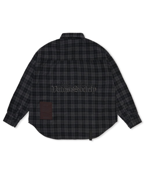 STIGMA（スティグマ）の「PIGMENT CROP OVER SHIRTS CHARCOAL（シャツ/ブラウス・メンズ・その他・MEDIUM/LARGE/X-LARGE）」の2枚目の写真