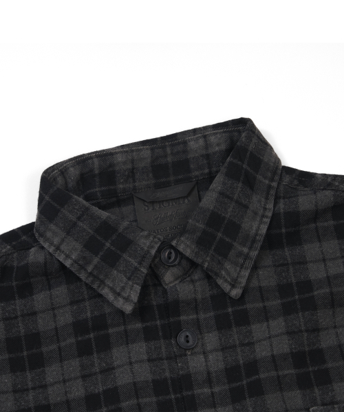 STIGMA（スティグマ）の「PIGMENT CROP OVER SHIRTS CHARCOAL（シャツ/ブラウス・メンズ・その他・MEDIUM/LARGE/X-LARGE）」の3枚目の写真