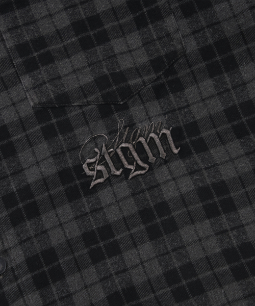 STIGMA（スティグマ）の「PIGMENT CROP OVER SHIRTS CHARCOAL（シャツ/ブラウス・メンズ・その他・MEDIUM/LARGE/X-LARGE）」の5枚目の写真