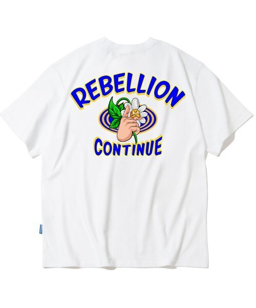 TRIPSHION(トリップション)の「REBELLION FLOWER GRAPHIC Tシャツ - ホワイト(Tシャツ/カットソー・メンズ・その他・LARGE/MEDIUM/X-LARGE)」の1枚目の写真