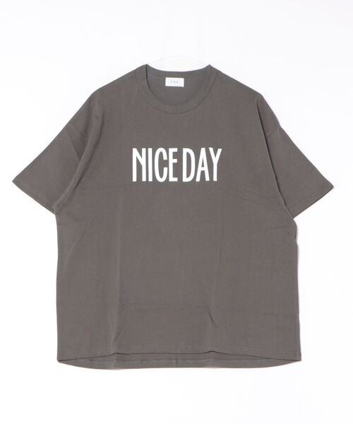FOV(フォブ)の「FOV/フォブ NICE DAY Tシャツ(Tシャツ/カットソー・レディース・ブラック/チャコールグレー/ホワイト・F)」の3枚目の写真