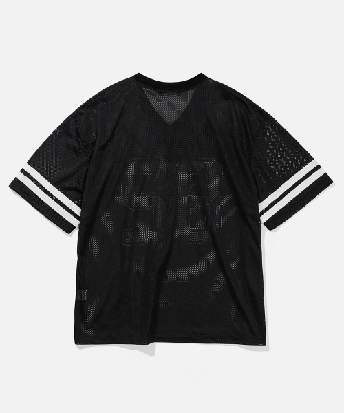 VASTIC(バスティック)の「メッシュフットボールジャージ_ブラック(Tシャツ/カットソー・メンズ・その他・MEDIUM/LARGE/X-LARGE)」の2枚目の写真