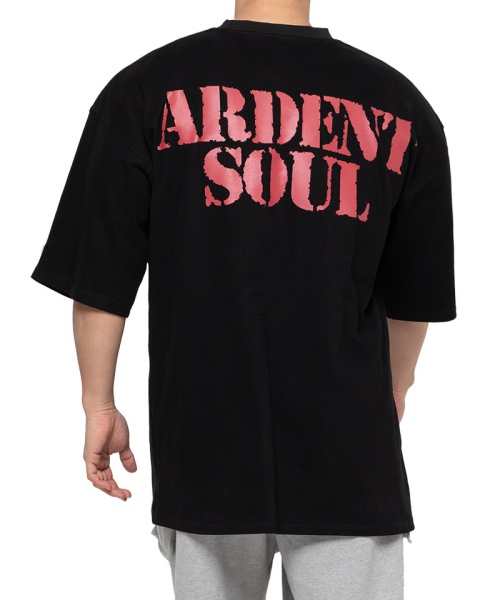 ARDENTSOUL(アーデントソウル)の「クラックロゴオーバーサイズ半袖(ブラック)(Tシャツ/カットソー・メンズ・その他・MEDIUM/LARGE/X-LARGE/XX-LARGE)」の1枚目の写真
