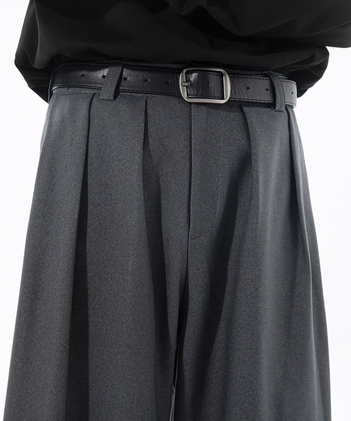 CORPUS TOKYO（コーパス トーキョー）の「ダブルタックワイドスラックス（スラックス・メンズ・グレー/ブラウン/グレイッシュベージュ/ブラック・4/3/2/1）」の18枚目の写真