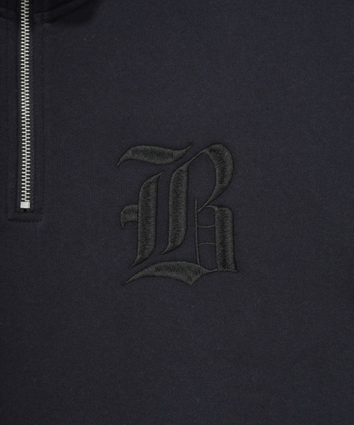 68&brothers（シックスティエイトアンドブラザーズ）の「68&BROTHERS シックスティーエイトアンドブラザーズ / emb Old B Half Zip Sweat（スウェット・メンズ・ネイビー/アイボリー/ブラック/ヘザーグレー・LARGE/X-LARGE）」の17枚目の写真