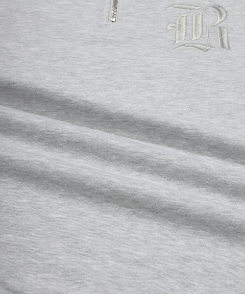 68&brothers（シックスティエイトアンドブラザーズ）の「68&BROTHERS シックスティーエイトアンドブラザーズ / emb Old B Half Zip Sweat（スウェット・メンズ・ネイビー/アイボリー/ブラック/ヘザーグレー・LARGE/X-LARGE）」の6枚目の写真