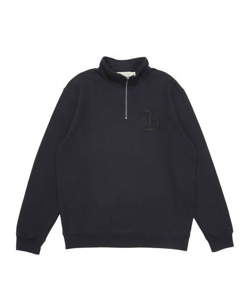 68&brothers（シックスティエイトアンドブラザーズ）の「68&BROTHERS シックスティーエイトアンドブラザーズ / emb Old B Half Zip Sweat（スウェット・メンズ・ネイビー/アイボリー/ブラック/ヘザーグレー・LARGE/X-LARGE）」の20枚目の写真