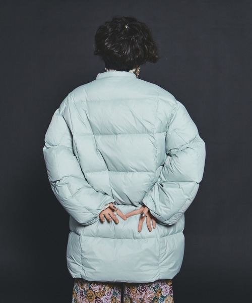 manana suerte（マニャーナスエルテ）の「リボン中綿ダウンコート（ダウンジャケット/コート・レディース・ミント/ブラック・FREE）」の20枚目の写真