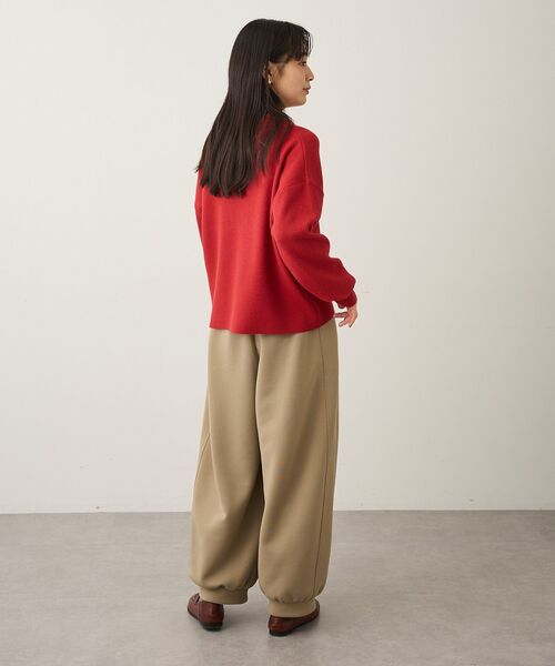 CRAFT STANDARD BOUTIQUE(クラフトスタンダードブティック)の「深Vネックニットプルオーバー ◆(ニット/セーター・レディース・ブラック/ライトベージュ/レッド/ブラウン・FREE)」の9枚目の写真