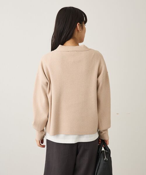 CRAFT STANDARD BOUTIQUE(クラフトスタンダードブティック)の「深Vネックニットプルオーバー ◆(ニット/セーター・レディース・ブラック/ライトベージュ/レッド/ブラウン・FREE)」の13枚目の写真