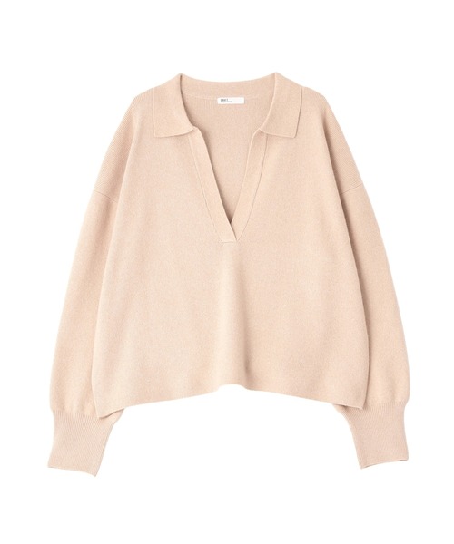 CRAFT STANDARD BOUTIQUE（クラフトスタンダードブティック）の「深Vネックニットプルオーバー ◆（ニット/セーター・レディース・ブラック/ライトベージュ/レッド/ブラウン・FREE）」の6枚目の写真