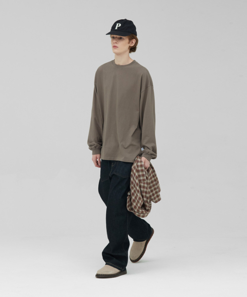 STENDS（ステンズ）の「[M~4XL] ヘビーロングスリーブTシャツ_アッシュブラウン（Tシャツ/カットソー・メンズ・その他・MEDIUM/LARGE/X-LARGE/XX-LARGE/XXX-LARGE/XXXX-LARGE）」の7枚目の写真