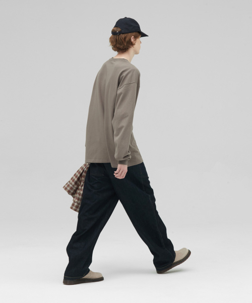 STENDS（ステンズ）の「[M~4XL] ヘビーロングスリーブTシャツ_アッシュブラウン（Tシャツ/カットソー・メンズ・その他・MEDIUM/LARGE/X-LARGE/XX-LARGE/XXX-LARGE/XXXX-LARGE）」の6枚目の写真